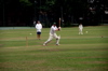 Morgan ignores jibes from Junior at midwicket.