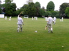 Fowler shows Deavin the way to the middle following last night's revels