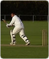 Spencer in action against Codicote, 22 August 2010