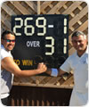 Record breakers Spencer and Harsh, 5 August 2018